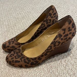Leopard Print Wedge